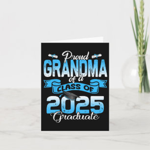 Proud Oma eines Cl of 2025 Graduate Funny Senio Karte