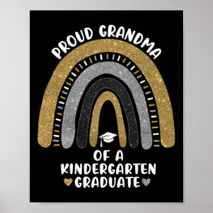Proud Oma eines Kindergarten-Graduate-School Ra Poster