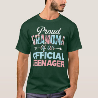 Proud Oma eines Offiziellen Teenagers 13. Geburtst T-Shirt