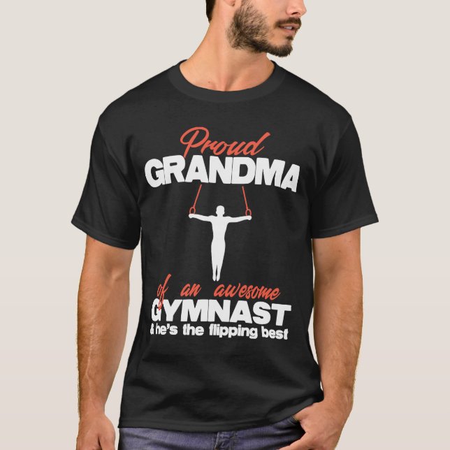 Proud Oma eines Phantastischen Boy Gymnast Rings C T-Shirt (Vorderseite)
