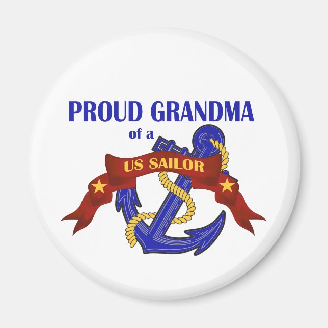 Proud Oma eines US-Seeleuten Magnet (Vorne)