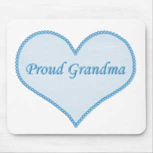 Proud Oma Mousepad, blau Mousepad