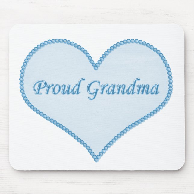 Proud Oma Mousepad, blau Mousepad (Vorne)