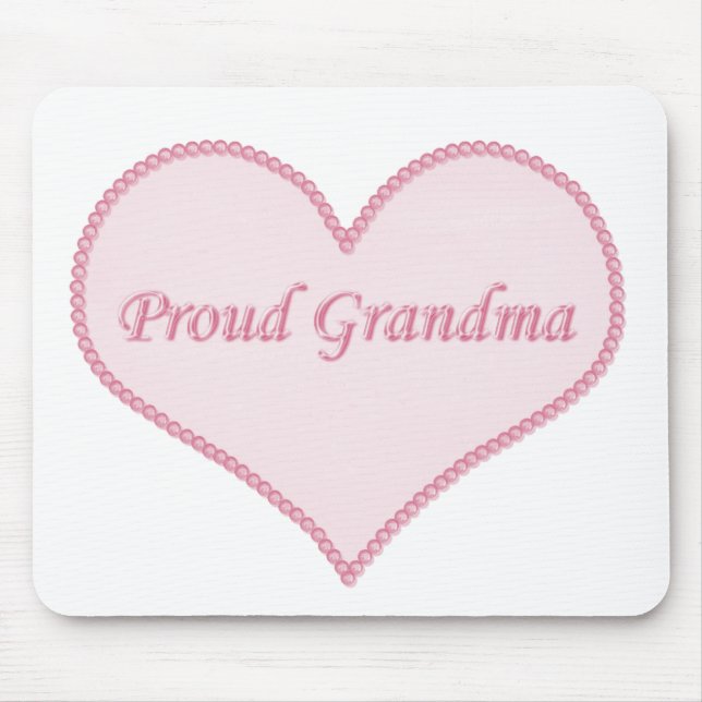Proud Oma Mousepad, Rosa Mousepad (Vorne)