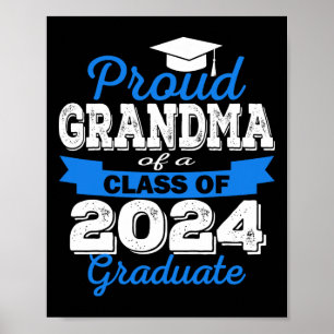 Proud Oma of 2024 Graduate Phantastisch Family Col Poster
