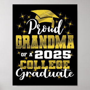 Proud Oma of 2025 Uni Graduate Family 24 G Poster