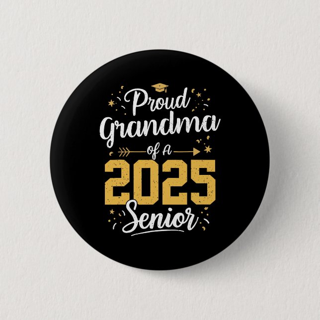 Proud Oma of a 2025 Senior 2025 Cl of 2025 Gra Button (Vorderseite)