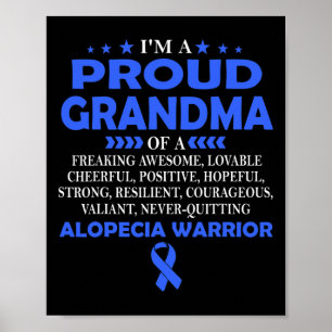 Proud Oma of Alopecia Kriegrior Poster