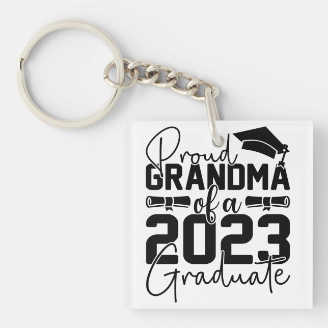 Proud Oma of Graduate 2023 Schlüsselanhänger (Vorderseite)