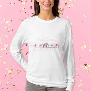 Proud Oma Pink & Gray Elephant Parade zum Shirt