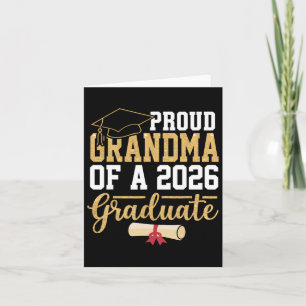 Proud Oma von 2026 Graduate Senior CL of 2026 Karte