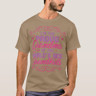 Proud Oma World's Best Grandkids Novelty T-Shirt
