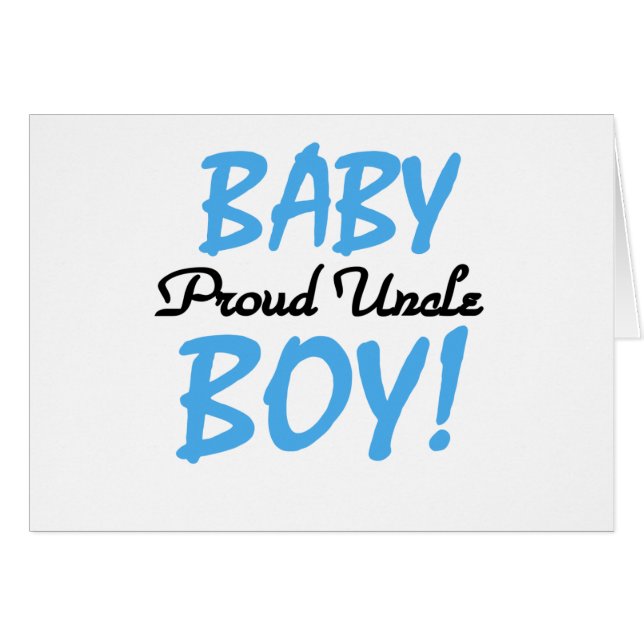 Proud Onkel Baby Boy T - Shirt und Geschenke (Vorderseite (Horizontal))