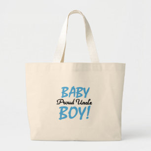 Proud Onkel Baby Boy T - Shirt und Geschenke Jumbo Stoffbeutel