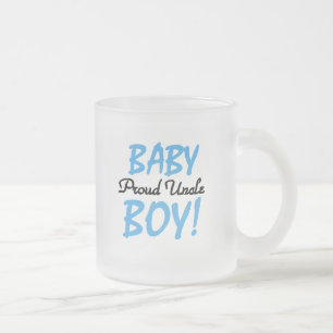 Proud Onkel Baby Boy T - Shirt und Geschenke Mattglastasse