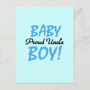 Proud Onkel Baby Boy T - Shirt und Geschenke Postkarte