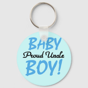 Proud Onkel Baby Boy T - Shirt und Geschenke Schlüsselanhänger