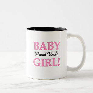 Proud Onkel Baby Girl Tshirts und Geschenke Zweifarbige Tasse