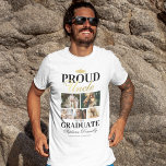 Proud Onkel des Graduate T - Shirt<br><div class="desc">Abschluss Zeremonie T - Shirt mit einem Absolventen Mortarboard,  5 Fotos Ihrer Nichte oder Neffe,  das Sprichwort "stolzer Onkel des Absolventen",  ihren Namen,  Ort des Studiums,  und Klasse Jahr.</div>
