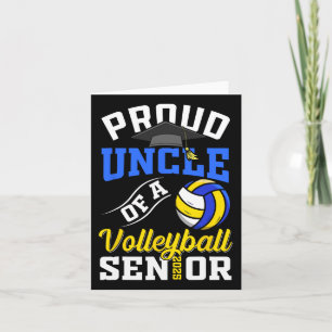 Proud Onkel eines Volleyll Senior Cl von 2025 Grad Karte