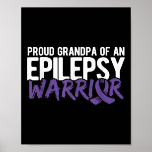 Proud Opa der Epilepsie Warrior Epilepsie Poster