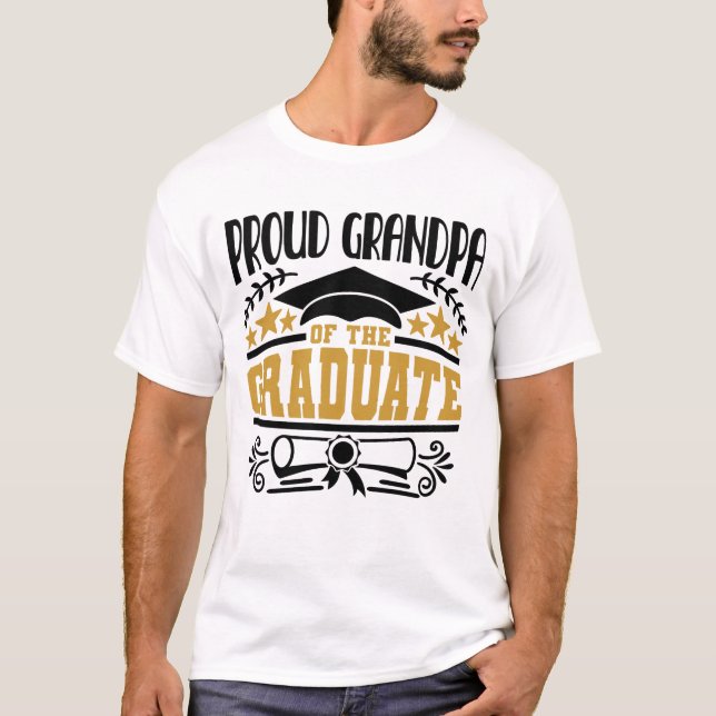 Proud Opa des Absolventen T-Shirt (Vorderseite)