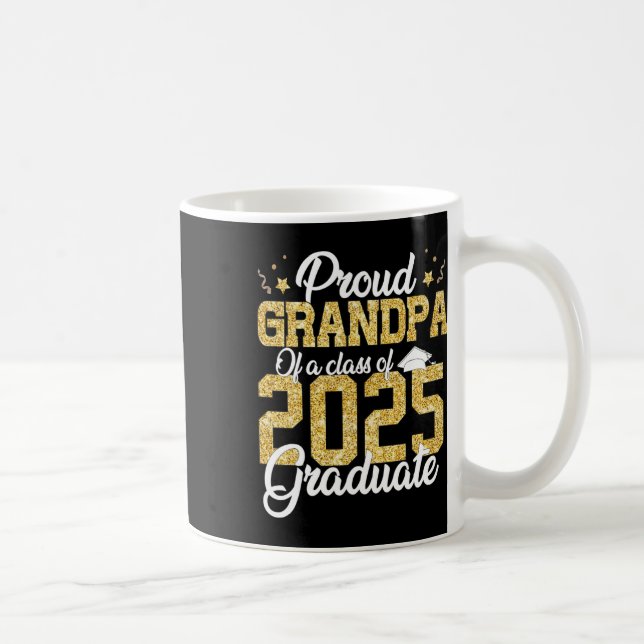 Proud Opa mit einer Cl von 2025 Grad Grad Kaffeetasse (Rechts)