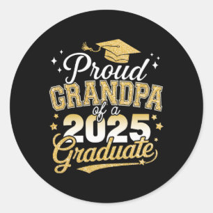 Proud Opa mit einer Cl von 2025 Grad Grad Runder Aufkleber