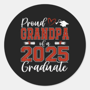 Proud Opa mit einer Cl von 2025 Grad Grad Runder Aufkleber