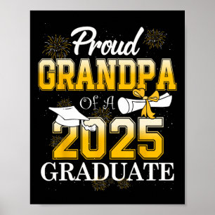 Proud Opa mit einer Cl von 2025 Graduate Opa Sen Poster
