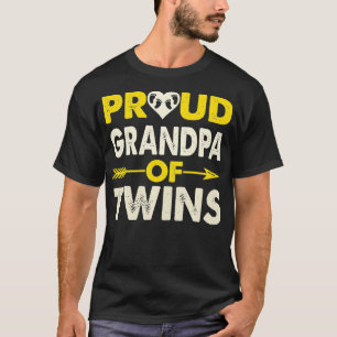 Proud Opa of Twins Pregnant mit zwei Babys T-Shirt