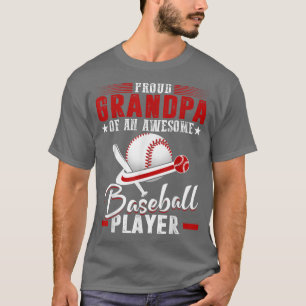 Proud Opa von Baseballspieler Großvater T-Shirt