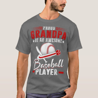 Proud Opa von Baseballspieler Großvater T-Shirt