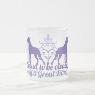 Proud owned by a Great Dane purple Mattglastasse