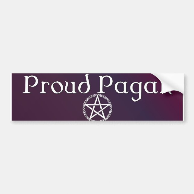 Proud Pagan bumper sticker Autoaufkleber (Vorne)
