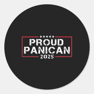 Proud Panican of the Panican Party Men Women Anti Runder Aufkleber