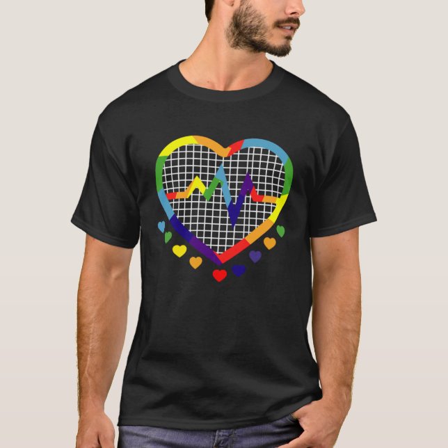 Proud Pansexual Transgender Queer LGBTQ+ Love Equa T-Shirt (Vorderseite)