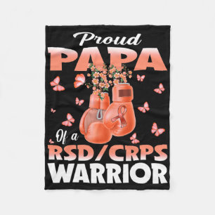 Proud Papa eines Rsd-Crps-Krieger-Sensibilisierung Fleecedecke