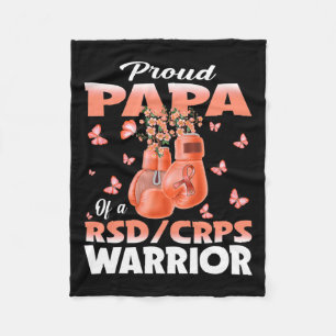 Proud Papa eines Rsd-Crps-Krieger-Sensibilisierung Fleecedecke