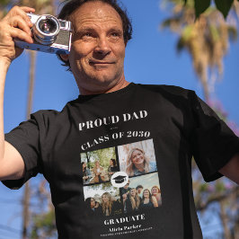 Proud Papa-Klasse von 2025 Foto-Abschluss T-Shirt