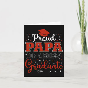 Proud Papa mit einer Cl von 2025 Graduat zum Absch Karte