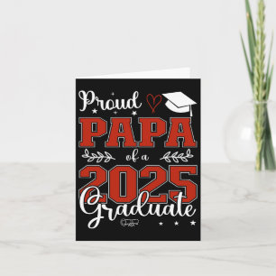 Proud Papa mit einer Cl von 2025 Graduat zum Absch Karte