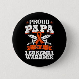 Proud Papa of a Leukemia Warrior Vater Bewusstsein Button