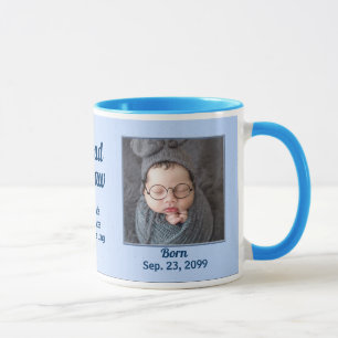 Proud PAPAW New Baby Blue 2 Foto Tasse