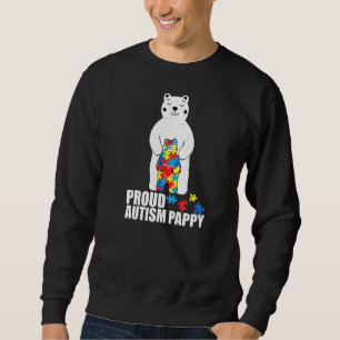 Proud Pappy Bären Autiseness Puzzle Piece Fell Sweatshirt