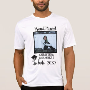 Proud Parduates Graduates Foto and Year T-Shirt
