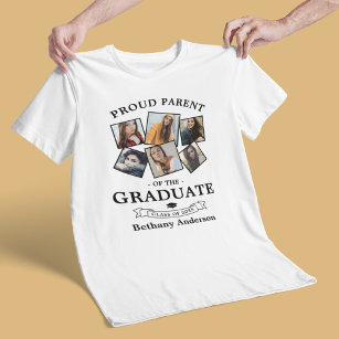 Proud Parent Abschluss Foto Collage T - Shirt