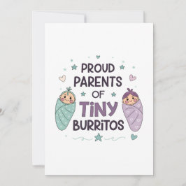 Proud Parents of Tiny Burritos Art Einladung