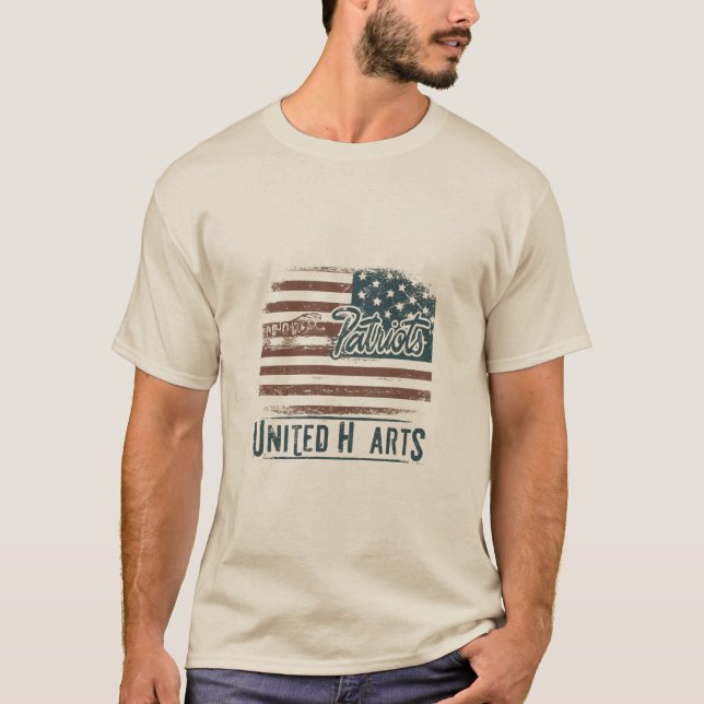 Proud Patriots United Hearts T-Shirt (Vorderseite)