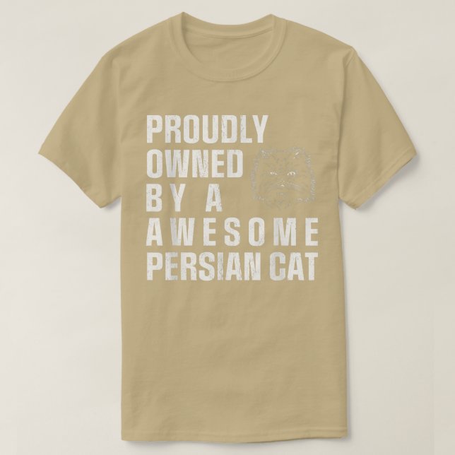 Proud Persian Cat  T-Shirt (Design vorne)